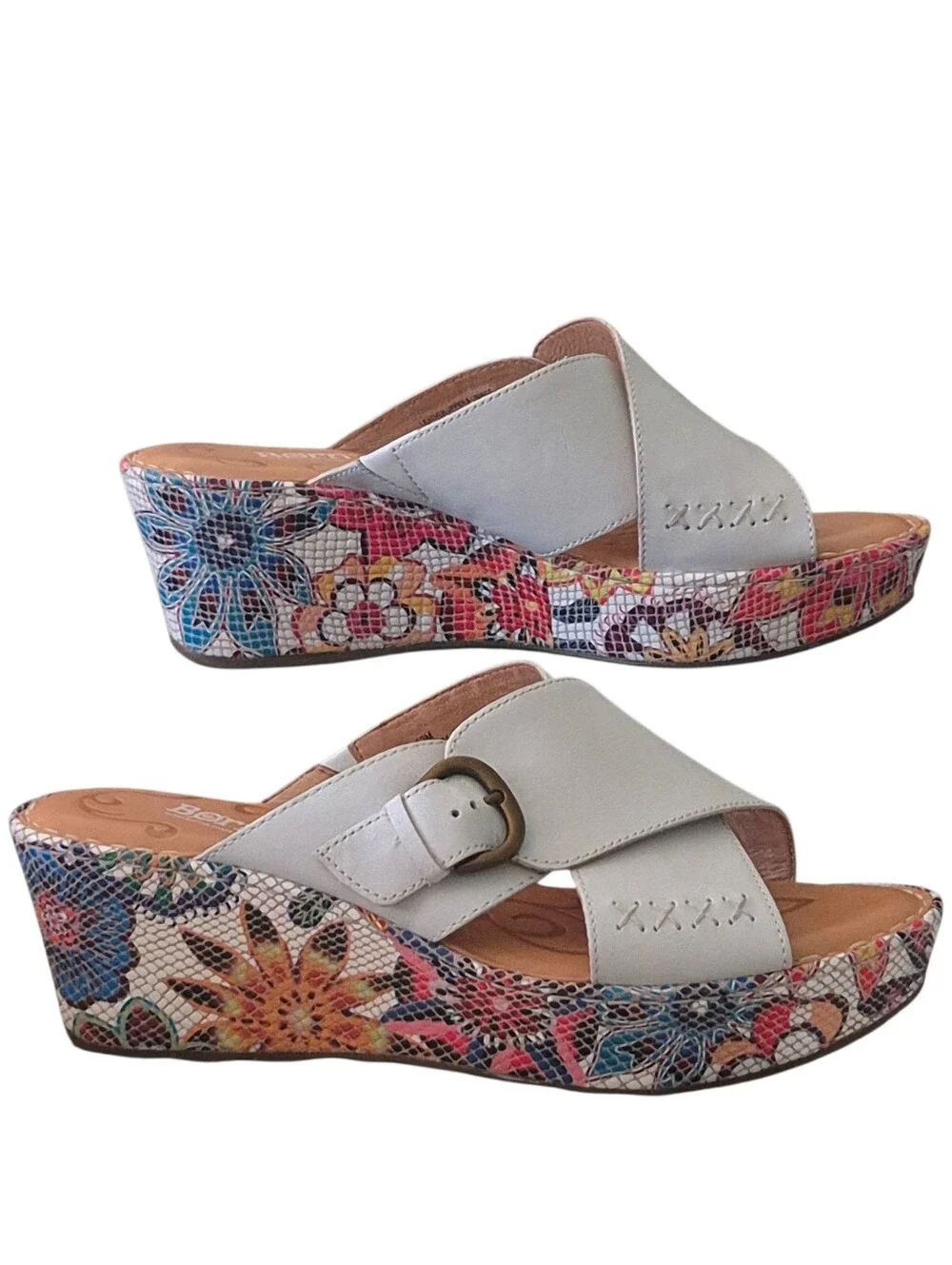 Born "Curstyn" Leather Platforn Sandal Sz 12M - Picture 2 of 8